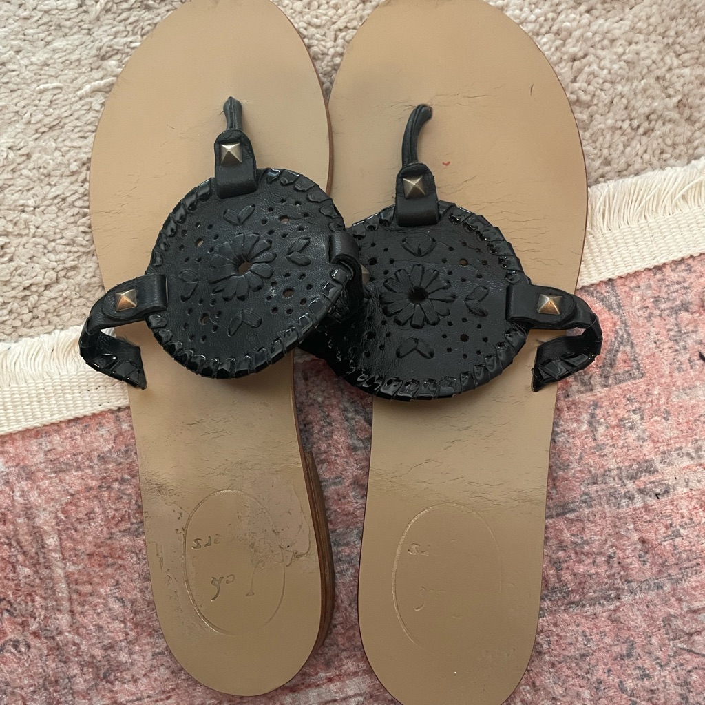Jack Roger’s Black Sandals Size 8